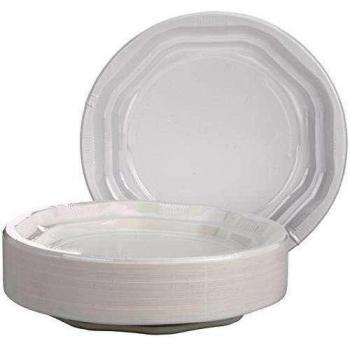 Mical - Platos de plástico - 22 cm - 100 unidades