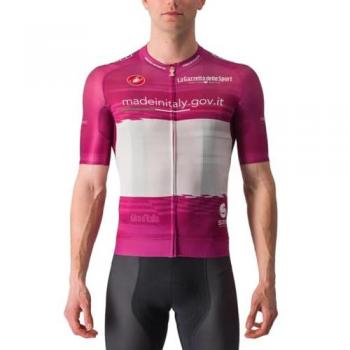 Maillot Ciclista Castelli Giro d'Italia 2023 Manga Corta Rosso Corsa Race