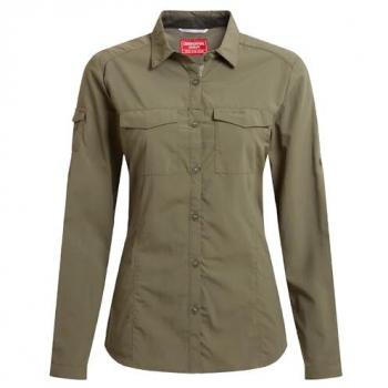 Craghoppers Women's NosiLife Adventure Long Sleeve Shirt III in Wild Olive