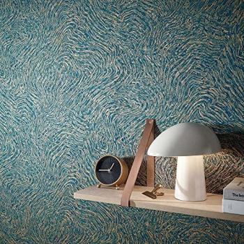 Papel Tapiz Vlies Erismann Focus 10303-19 Efecto Piedra Turquesa 0.53 x 10.05 m