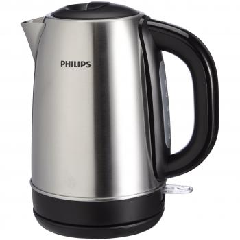 Philips HD9320/20 Hervidor Agua, 2200 W, 1.7 l, 1.7 litros, Acero Inoxidable, Negro, Metálico