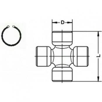 LÖBRO Flector de transmisión U 080 - Amortiguador de vibraciones del eje de transmisión, compatible con vehículos específicos, fabricado en materiales duraderos para reducir las vibraciones y mejorar el rendimiento del sistema de transmisión