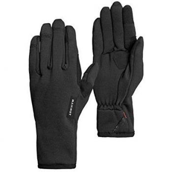 Guantes Mammut Fleece Pro Negros Unisex Talla 7 - Casual y Deportivo, Poliéster