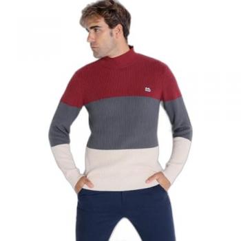 Jersey de Hombre Lois con Cuello Perkins Color Block Marino
