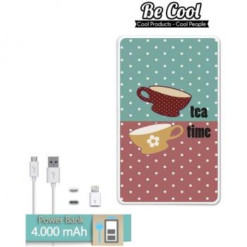 Becool® - Batería Externa Power Bank 4000 mah + Gratis 1 cable USB-MicroUsb