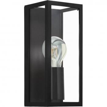 Aplique de pared para baño Eglo Amezola 1 luz en color negro