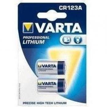Varta 2x CR123A - Pilas (Litio, Cilíndrico, CR123A, Azul, Plata, Ampolla)