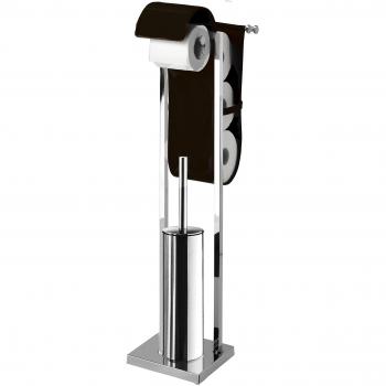 Manillons Torrent Auxiliar DE PIE - CR/Negro | Modelo 6141 Accesorio para Cuarto de baño