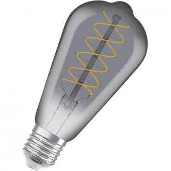Ledvance Vintage 1906 LED E27 Pera Smoke 7.8W 360lm - 818 Luz muy Cálida | Regulable - Reemplazo 30W