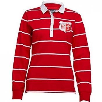 Rugby World Cup Mujer WRU Rugby de Gales Jersey Bandera Rojo, rojo