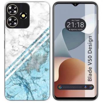 Funda de Silicona para Zte Blade V50 Design 4G con Diseño de Mármol 02