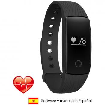 Surwin Pulsómetro Monitor de frecuencia Pulsera de fitness Bluetooth 4.0 Pulsera de actividad, monitor de ritmo cardíaco para iPhone o Android Smartphone