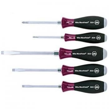 WIHA 29138 - Juego de destornilladores MicroFinish 5533HK5 MicroFinish Ref. 5533HK5