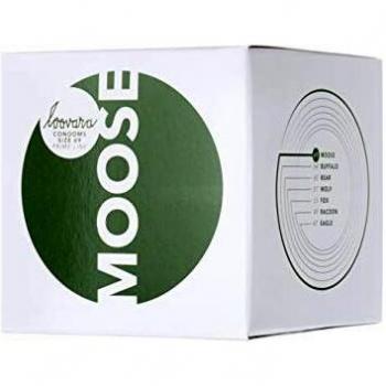 Loovara 12 Condones Individuales – Condones de Tamaño 69 – Talla Moose – Condón Delgado Hecho con Caucho Justo – más Diversión y Sensación Durante el Sexo – Paquete de 12 Condones Veganos