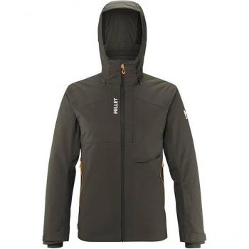 Chaqueta con capucha Millet Atna Peak verde oscuro caqui para hombre - Talla L