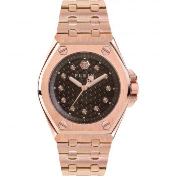 Philipp Plein Extreme Lady Crystal Watch - Womens Rose Gold Stainless Steel, Pink, One Size