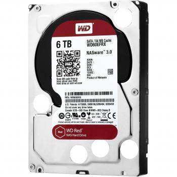 WD Red WD60EFAX Disco duro 3.5 para dispositivos NAS 5400 RPM Class 6TB , SATA 6 Gb/s, CMR, 64MB Cache, Rojo