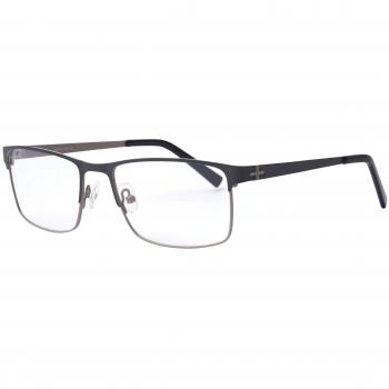 Rectangle Montura Completa Metálico Grises Gafas Recetadas para Hombre - Gafas Anti-Azules - SmartBuy Collection