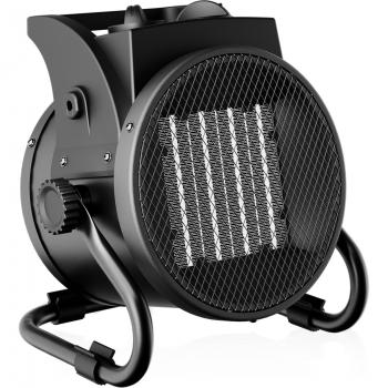 Calefactor cerámico Wiltec 2000W con termostato regulable, calefacción para espacios de hasta 30m² y 3 niveles de potencia