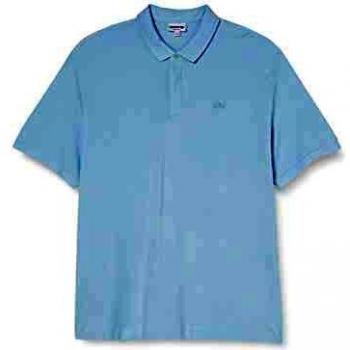 LACOSTE Men's Regular Fit Stretch Pique Polo Shirt - Light Blue - XXL