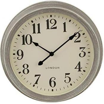 Reloj de Pared Atmosphera Ø 35 cm Gris Cepillado
