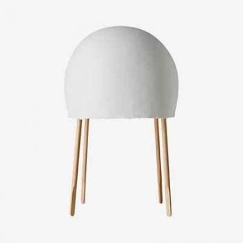 Lámpara de mesa Foscarini Kurage de papel Washi, blanca