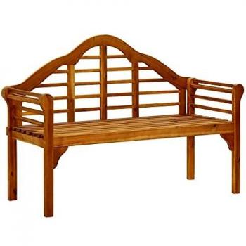 Solid Acacia Wood 135 cm Garden Bench