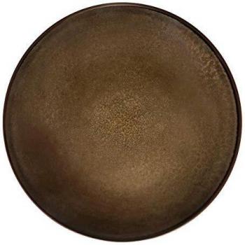 Plato Llano Medard de Noblat (x6) Gres Color Bronce 26,5 cm
