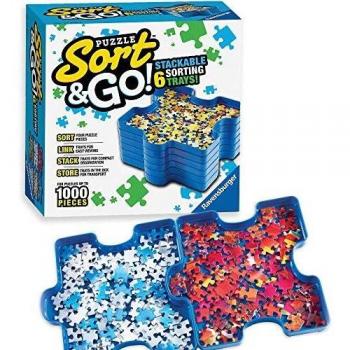 Ravensburger Puzzle Accessory Sorting Trays - Suitable For Jigsaws Up to 1000 Pieces