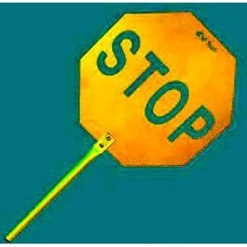 Cv Tools - Señal Obra Con Mango Stop-Paso 0577