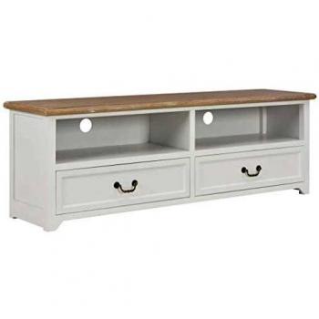 SengentoStyle Tv-meubel 120x40x30 cm hout wit