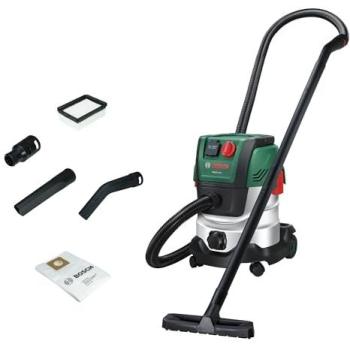 Aspirador Húmedo y Seco Bosch PAS20-220P - 1200W, 20L, Manguera de 2,2m, Tubos de Extensión y Boquillas para Suelos y Ran