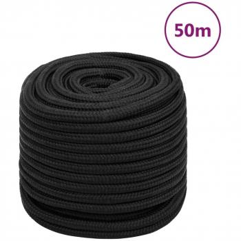 Cuerda de barco polipropileno negro intenso 18 mm 50 m