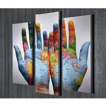 Walimex lity uc53 Decorativa Lienzo Pintura, Madera, Multicolor, 66 x 45 cm