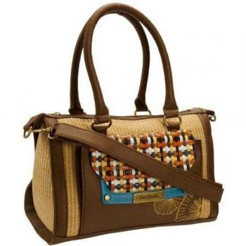 Desigual Bols Formentera - Bolso de hombro, color Leather Brown 6091, talla Talla Única