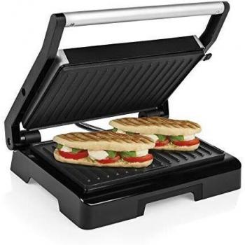 Tristar GR-2854 Electric Contact Grill 1000W with Drip Tray, Stainless Steel and Plastic, Compact Design