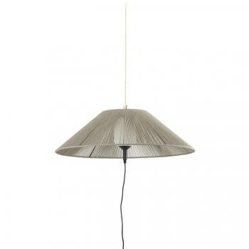 Lámpara Colgante Portátil Exterior Faro Saigon Out C100 Gris/Beige IP65