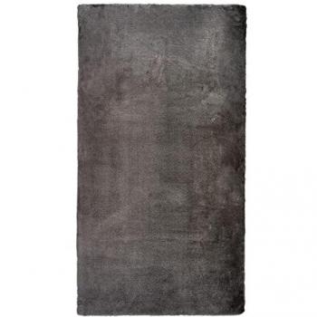 Alfombra 80 x 150 cm Gris Poliéster