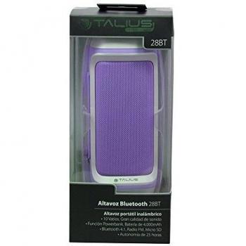 Talius 28BT - Altavoz Bluetooth 3.0, Tarjeta SD, Manos Libres, 10W.