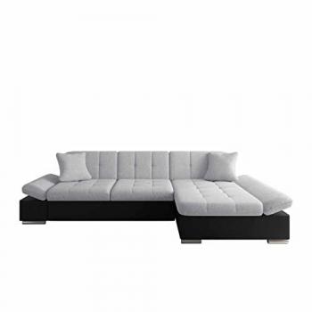 Sofá rinconero Comfivo 219 con reposabrazos regulables, L-Forma, 278x151x76cm