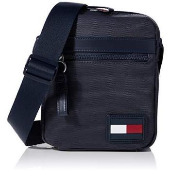 Tommy Hilfiger - Sport Pique Mini Reporter, Shoppers y bolsos de hombro Hombre, Azul