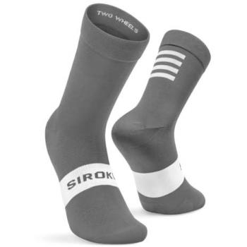 Calcetines de ciclismo unisex S1 Gris Plata Siroko