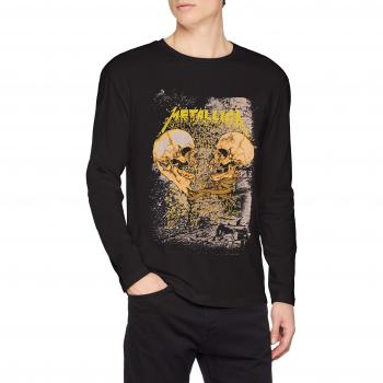 JACK & JONES Jormetallica tee LS Crew Neck, Camisa Manga Larga para Hombre, Gris