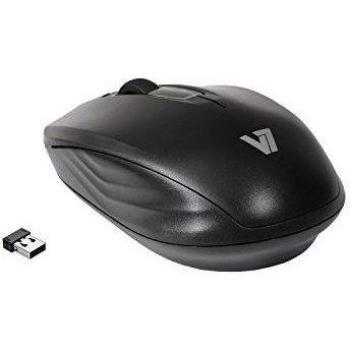 V7 MV3040-24G-BLK-15EB - Ratón óptico inalámbrico, 1200 DPI, color negro