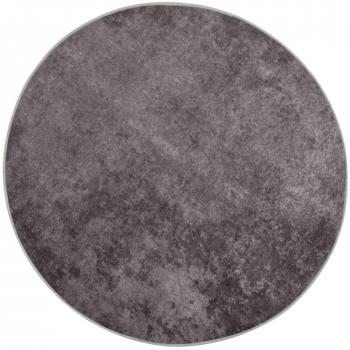 Alfombra lavable antideslizante gris φ120 cm