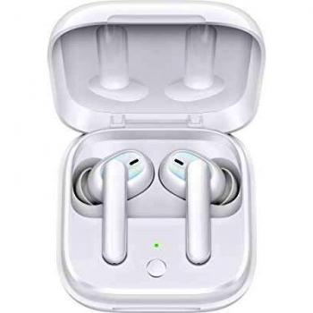Auriculares Inalámbricos Oppo Enco W51, color Blanco, con cancelación activa de ruido, control táctil, resistencia al agua IP54 y hasta 24 horas de reproducción con estuche de carga