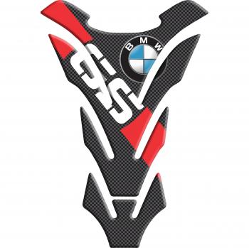 Motoking tanque pad compatible ETIQUETAS 3D-ETIQUETA '' BMW GS roja '- tanque de la motocicleta y la protección de la pintura universal