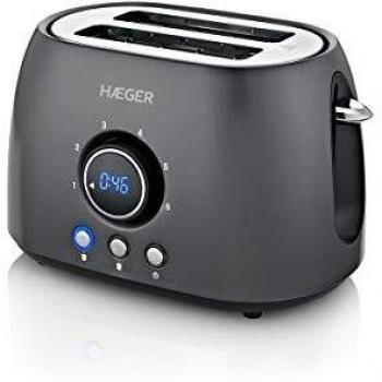 Tostadora HAEGER FUTURE - 800W con contador electrónico de tiempo