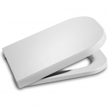 Roca The Gap A801730004 - Tapa y Asiento Compacto para Inodoro, Color Blanco, Dimensiones 7 x 35 x 42.7 cm