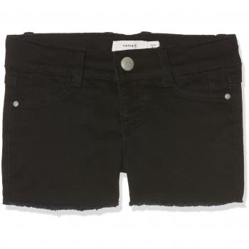 NAME IT Nittorina Slim Dnm Shorts Nmt Noos, Negro